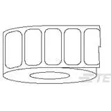 TE Connectivity-D62315-000 Labels Labels Thermal Transfer Printable Label Polyester Matte Silver 36.8x7.6mm