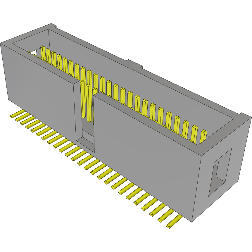 Samtec-TML-125-02-G-D-SM Steckverbinderleisten und Leiterplattenbuchsen Conn Shrouded Header (4 Sides) HDR 50 POS 1.27mm Solder ST SMD Tube