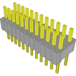 Conn Unshrouded Header HDR 24 POS 1.27mm Solder ST Top Entry Thru-Hole Tube