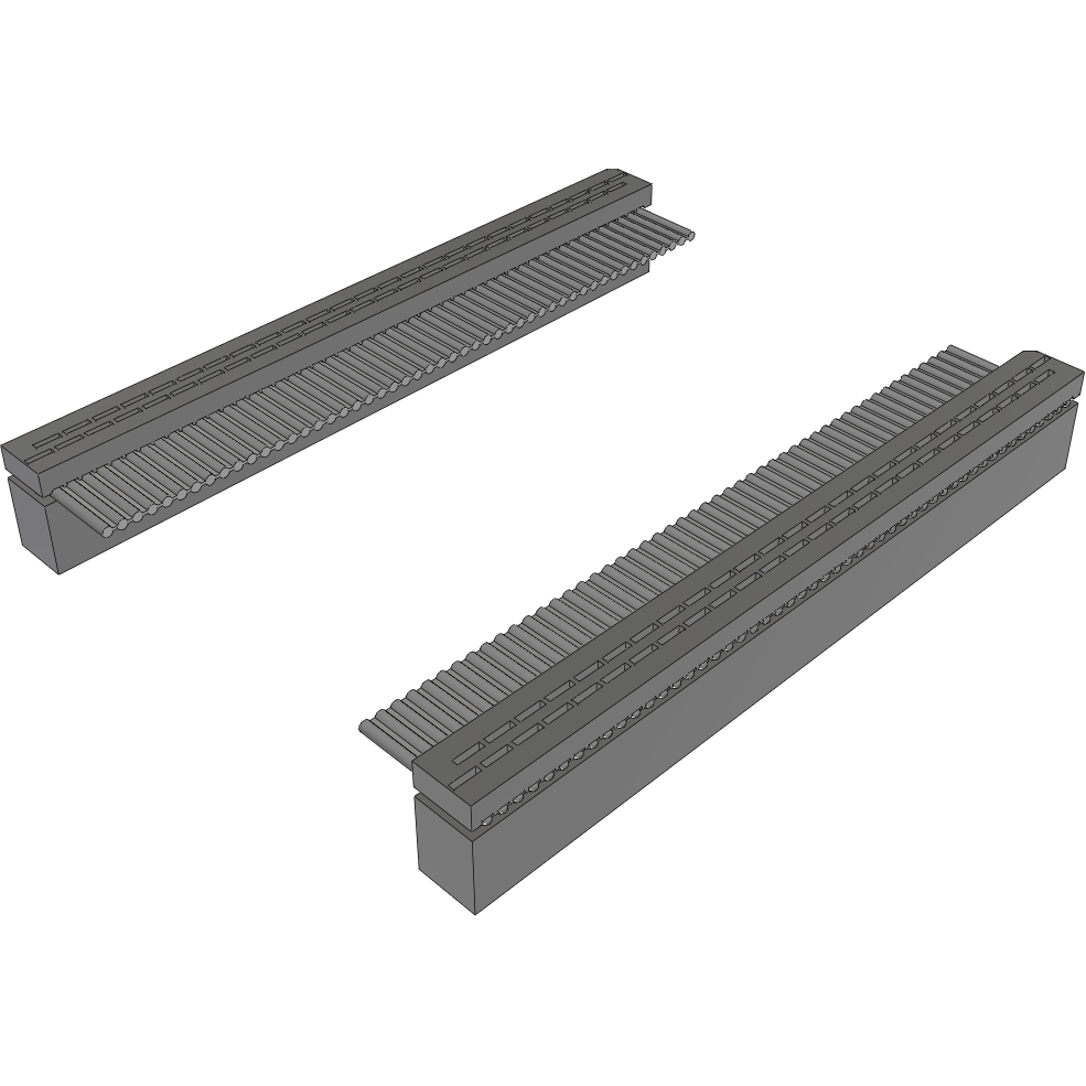 Samtec-IDSD-25-D-12.00 扁平/带状电缆组件 Cable Assembly 0.304m 28AWG 1.27mm 50 to 50 POS IDC Connector to IDC Connector F-F Bulk