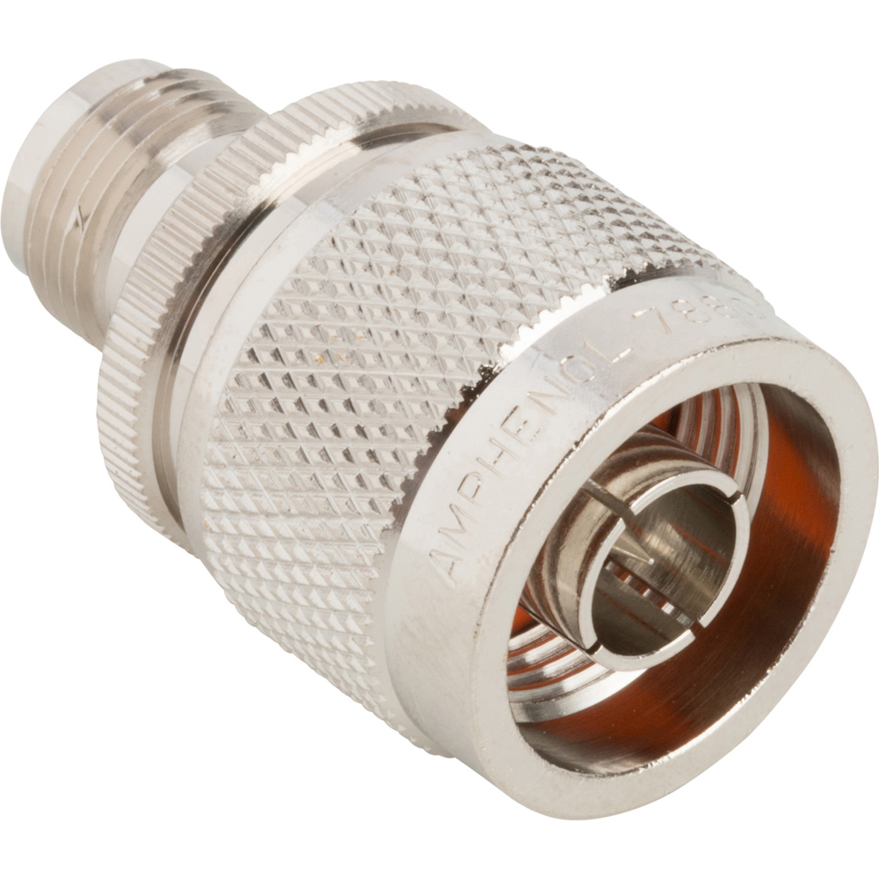 Amphenol RF-000-78800 Raccordement FR Conn Type N-TNC Adapter 0Hz to 11GHz 50Ohm ST PL/F Silver