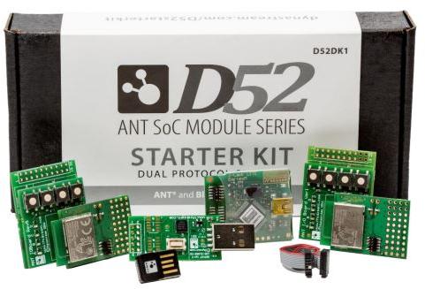 Dynastream Innovations-D52DK1 射频/无线开发板和套件 D52 ANT SoC Module Development KIT