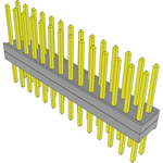 Conn Board Stacker HDR 28 POS 2mm Solder ST Top Entry Thru-Hole Bulk
