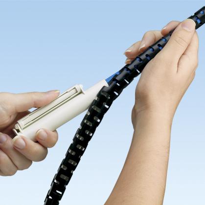 Panduit-PW100FR-C20Y Kabelzubehör Cable Accessories Split Harness Wrap Polyethylene Black