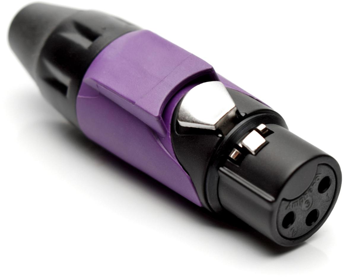 Amphenol-AX3FB7M Steckverbinder für Audio und Video Conn XLR Connector F 3 POS Solder Cup ST Cable Mount 3 Terminal 1 Port Box