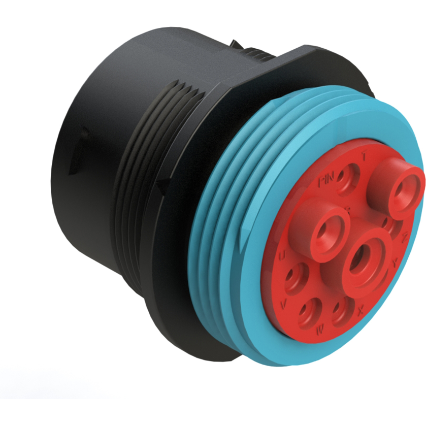 Amphenol-AHDP04-24-09PR-WTA Connector Circular Conn Circular PIN 9 POS ST Panel Mount 9 Terminal 1 Port Automotive