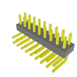 Conn Unshrouded Header HDR 18 POS 2mm Solder RA Side Entry Thru-Hole Tube