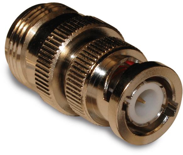 Amphenol RF-242101 RF-Steckverbinder Conn Type N-BNC Adapter 0Hz to 4GHz 50Ohm ST F/PL Gold