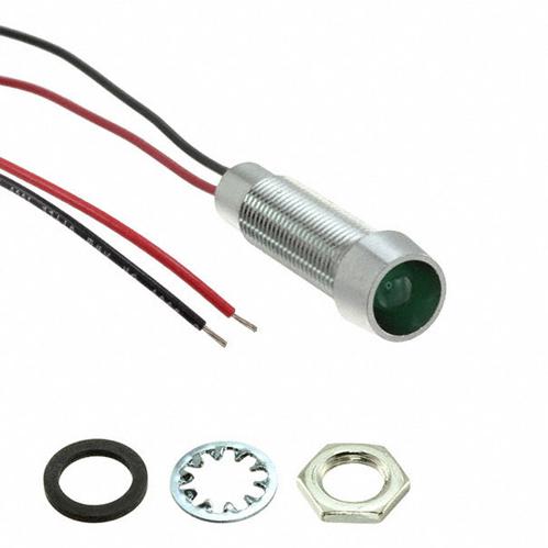 Visual Communications-L79D-G24-W Panel Mount Indicators Panel Mount Indicator Round 5/16" LED 24V Wire Green