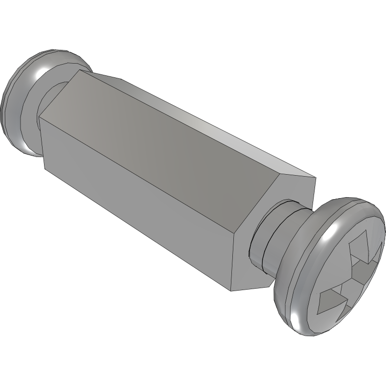 Samtec-SO-1115-05-01-01 Standoffs Standoff Hex F/F 4-40-THD 4.76mm-A/F Aluminum 6061
