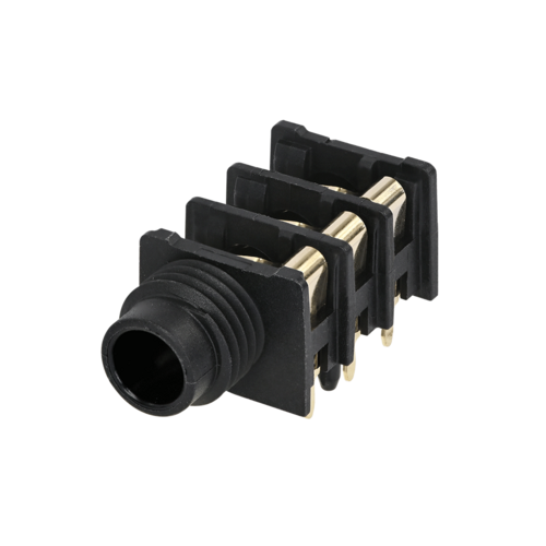 Neutrik Group-NRJ6HH-AU Connettore audio e video Conn 1/4" Stereo Jack F 3 POS 6.35mm Solder RA Thru-Hole 6 Terminal 1 Port