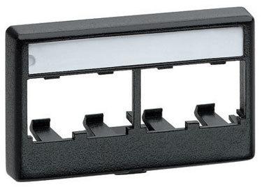 Panduit-CFFPL4WH Steckverbinderzubehör Connector Accessories Faceplate White Straight