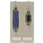 Conn D-Sub F/M 25/25 POS ST 2 Port