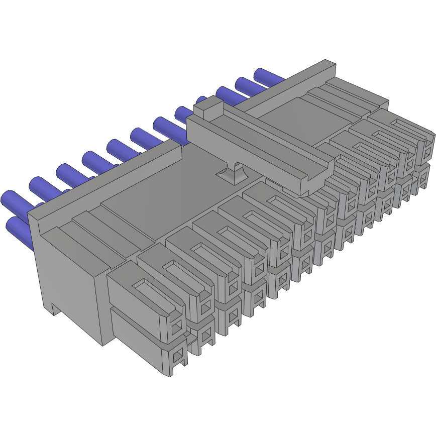 Samtec-MMSD-12-22-S-16.00-S-K Cable Assembly AC Power Cable Assembly 0.406m Power 24 POS SKT Crimp 22AWG