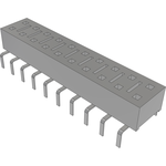 Conn Unshrouded Header HDR 20 POS 2.54mm Solder ST Top Entry Thru-Hole Bulk