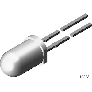 Vishay-TLUR5400 LED LED Uni-Color Red 640nm 2-Pin T-1 3/4