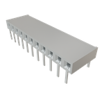 Conn Socket Strip SKT 11 POS 2.54mm Solder RA Side Entry Thru-Hole TIGER CLAW™ Tube