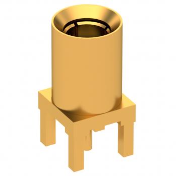 Radiall-3025-1511-011 RF-Steckverbinder Conn SLB 0Hz to 6GHz 50Ohm Solder ST Thru-Hole PL Gold