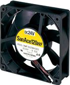 SANYO DENKI-9WF1224H101 Gebläse und Lüfter DC Fan Axial Ball Bearing 24V 20.4V to 27.6V 118CFM 46dB 119 X 119 X 38mm Sensor