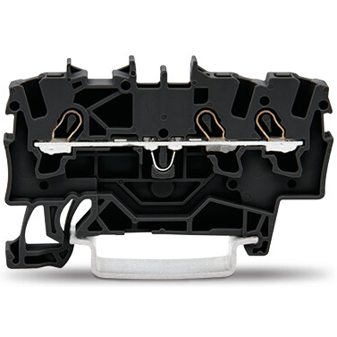 WAGO-2001-1305 Connector Terminal Blocks Top Job Feedthrough Terminal Block, rail mount, 3-Conductor, 4.2 mm wide, black