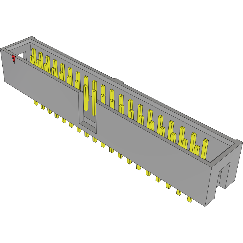 Samtec-TST-120-02-G-D-01 连接器插头及 PCB 插座 Conn Shrouded Header (4 Sides) HDR 40 POS 2.54mm Solder ST Top Entry Thru-Hole Bulk