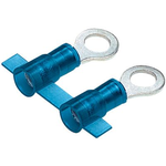 Ring Tongue Terminal 14-16AWG Copper Blue 21.59mm Tin T/R