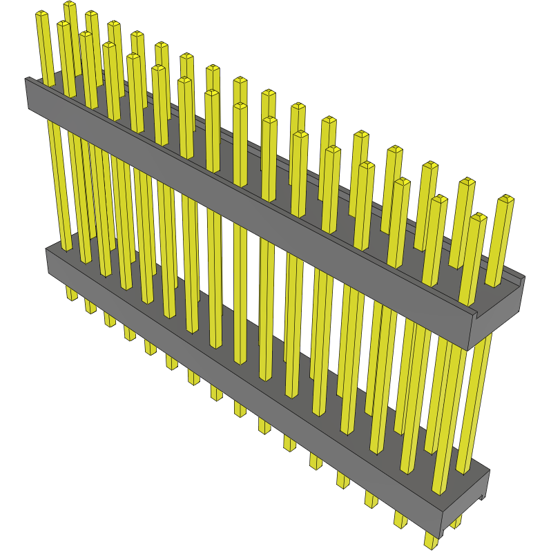 Samtec-DW-16-12-L-D-710 Cabezales del conector y receptáculos PCB Conn Board Stacker HDR 32 POS 2.54mm Solder ST Top Entry Thru-Hole Bulk