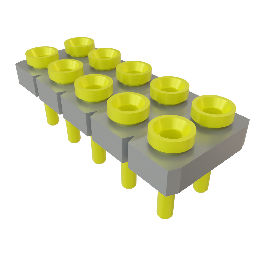 Samtec-SDL-105-G-12 Steckverbinderleisten und Leiterplattenbuchsen Conn Socket Strip SKT 10 POS 2.54mm Solder ST Top Entry Thru-Hole Tube
