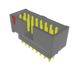 Conn Elevated Shrouded Header HDR 16 POS 2.54mm Solder ST Top Entry Thru-Hole Layer