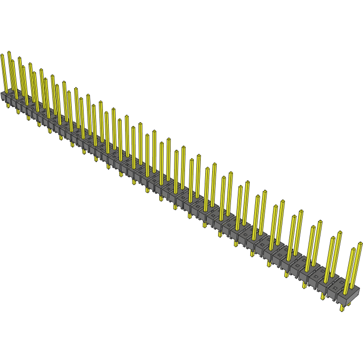 Samtec-TSW-225-15-T-D Embases de raccordement et réceptacles PCB Conn Unshrouded Header HDR 50 POS 5.08mm Solder ST Top Entry Thru-Hole Bulk