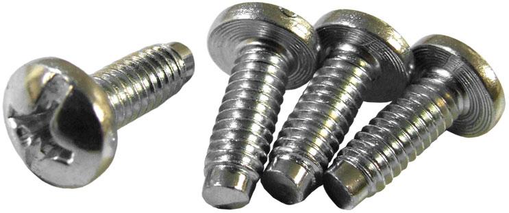 Hammond Manufacturing-H1224S100 null 12-24 Zinc Rack Screw With Pilot Point (Pkg 100)