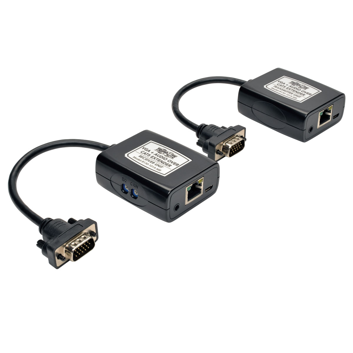Eaton-B130-101A-MR Modules d'interface VGA with Audio over Cat5/Cat6 Extender Kit, Transmitter and Receiver with EDID