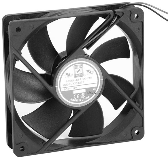 ORION FANS-OD1225-12HSS Compressori e ventole DC Fan Sleeve Bearing 12V 0.44A 5.3W 2200RPM 85CFM 39dB Flange Mount