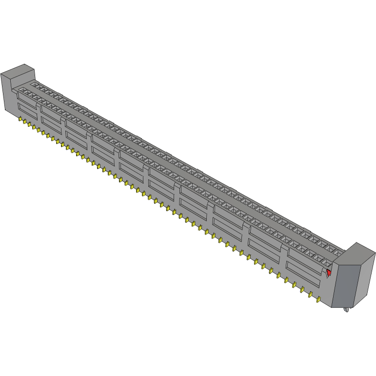 Samtec-SEM-150-02-03.0-H-D-LC Embases de raccordement et réceptacles PCB Conn Micro Socket Strip SKT 100 POS 0.8mm Solder ST Top Entry SMD Tray