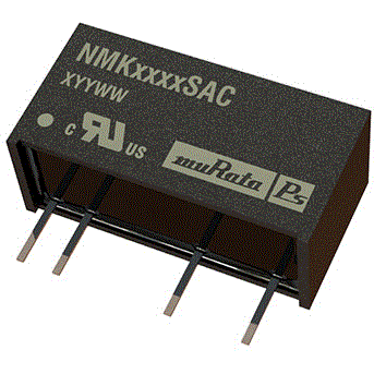 Murata Power Solutions-NMK2415SAC DC/DC-Wandler und Spannungsreglermodul Module DC-DC 24VIN 1-OUT 15V 0.133A 2W 4-Pin DIP Tube