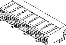 Molex-54526-0969 背板连接器 Conn Backplane RCP 96 POS 2mm Solder RA Thru-Hole MFB™ Tray