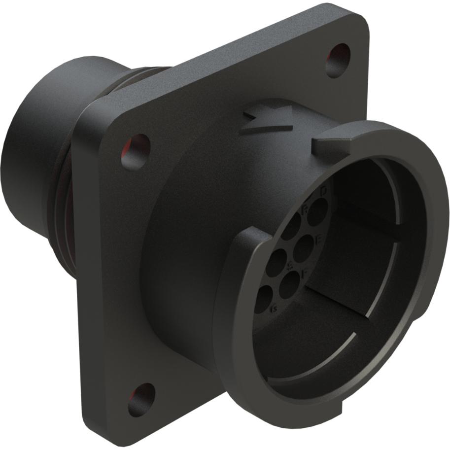 Amphenol-FLS014N19P03-PM Conector circular Conn Circular PIN 19 POS Crimp ST Flange Mount 19 Terminal 1 Port Bag