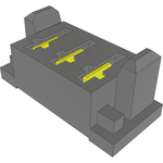 Conn Socket Strip SKT 3Power POS 5mm Solder ST Top Entry Thru-Hole Tray