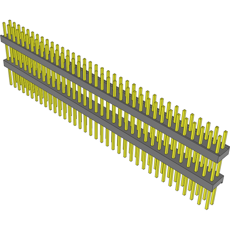Samtec-EW-36-12-G-D-500 连接器插头及 PCB 插座 Conn Board Stacker HDR 72 POS 2.54mm Solder ST Top Entry Thru-Hole Bulk