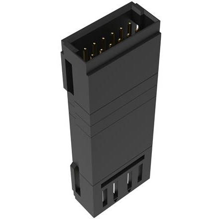 HARTING-15160122060041 Steckverbinderleisten und Leiterplattenbuchsen Conn Shrouded Header (4 Sides) Adapter M/M 12/12 POS 1.27mm ST Tray