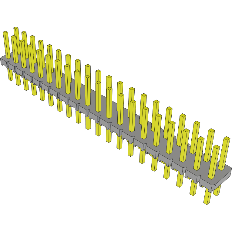 Samtec-MTLW-120-07-T-D-225 Steckverbinderleisten und Leiterplattenbuchsen Conn Unshrouded Header HDR 40 POS 2.54mm Solder ST Top Entry Thru-Hole Bulk