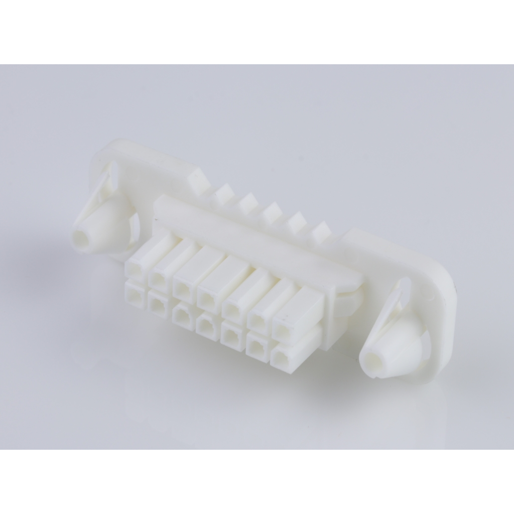 Molex-15-06-0141 Custodia filo connettore dedicato Conn Housing RCP 14Power POS 4.2mm Crimp ST Panel Mount White Mini-Fit BMI Bag