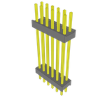 Conn Board Stacker HDR 12 POS 2.54mm Solder ST Thru-Hole Bulk