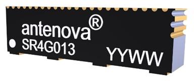Antenova-SR4G013 Antennas Antenna GNSS -2.3dBi Gain 1609MHz 4-Pin SMD T/R