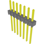 Conn Unshrouded Header HDR 7 POS 2.54mm Solder ST Top Entry Thru-Hole Bulk