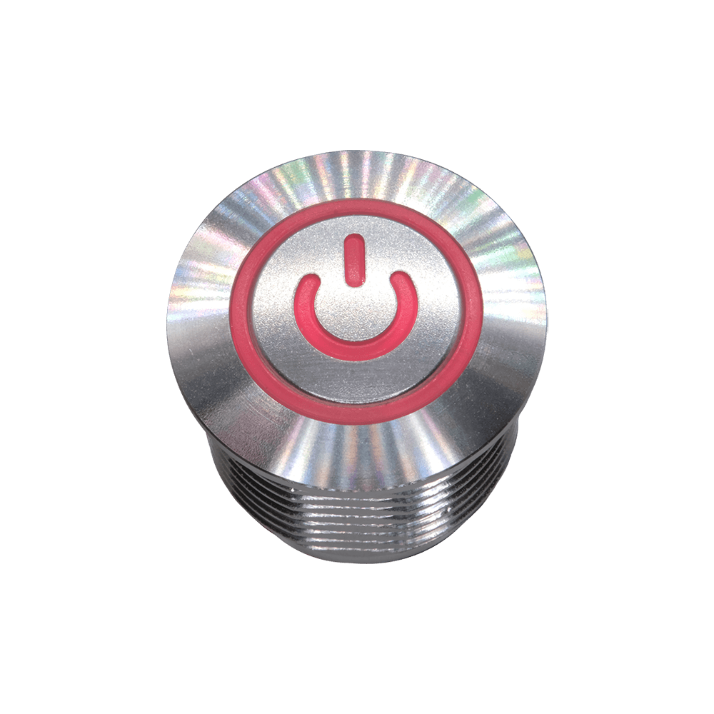 C&K-ATP16DL1000B4SA04G Druckknopfschalter Switch Push Button N.C. SPST Dome 2A 36VDC Momentary Panel Mount Solder Lug Tray