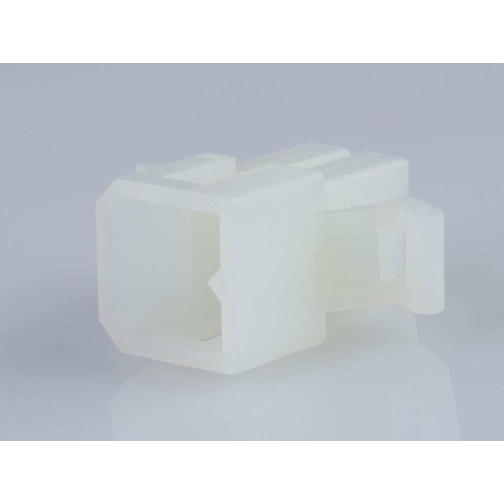 Molex-0469990719 Einzeladersteckverbinder, Gehäuse Conn Housing PL 4Power POS 3.68mm Crimp ST Panel Mount Natural Bag