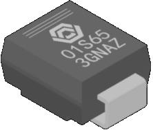 GeneSiC Semiconductor-GB01SLT06-214 Rectifiers Diode Schottky SiC 650V 1A 2-Pin DO-214 T/R