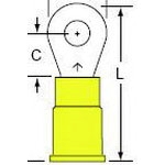 3M-MV10-8RX Steckverbinderanschlüsse Ring Tongue Terminal 10-12AWG Yellow 26.16mm Carton
