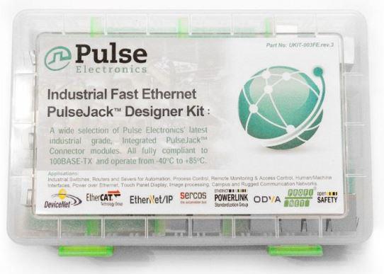 Pulse Electronics Corporation-UKIT-003FE Juegos de componentes Industrial 100BASE-TX Ethernet Connector Modules - Designer Kit